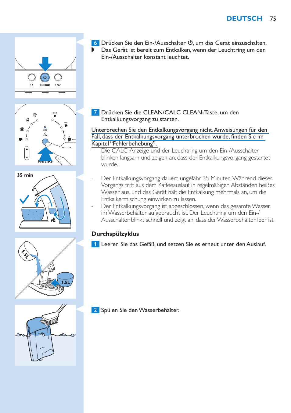 Philips SENSEO® Latte Select Kaffeepadmaschine User Manual | Page 75 / 210