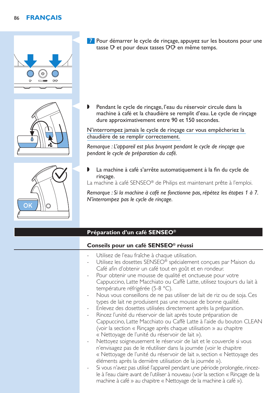 Philips SENSEO® Latte Select Kaffeepadmaschine User Manual | Page 86 / 210