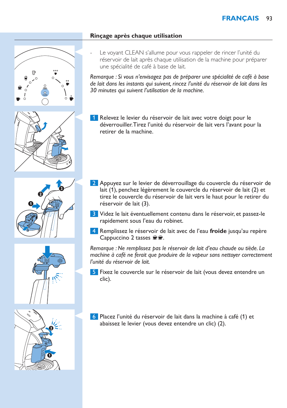 Philips SENSEO® Latte Select Kaffeepadmaschine User Manual | Page 93 / 210