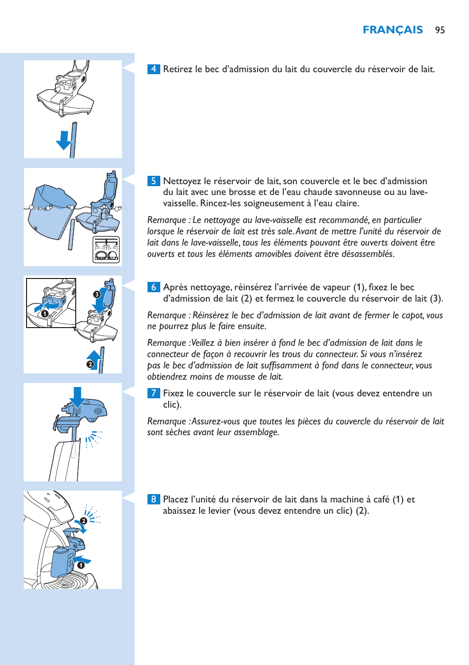 Philips SENSEO® Latte Select Kaffeepadmaschine User Manual | Page 95 / 210