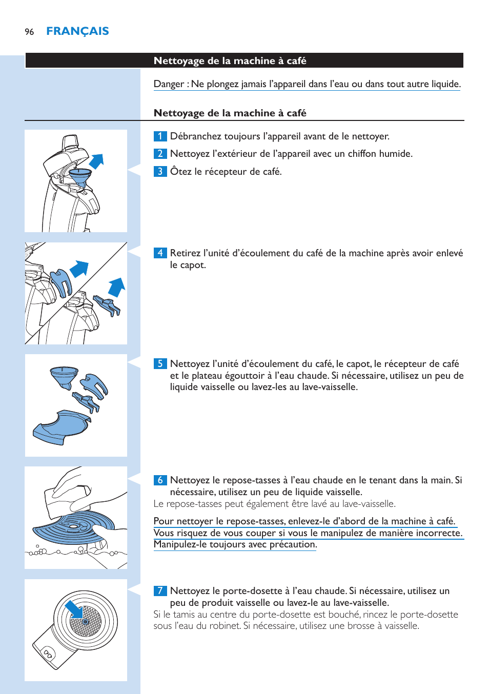 Philips SENSEO® Latte Select Kaffeepadmaschine User Manual | Page 96 / 210