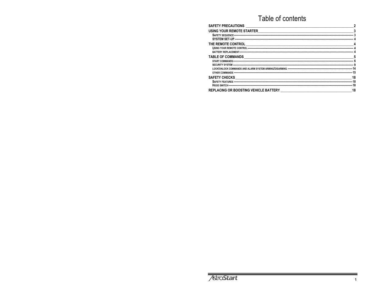 AstroStart 3106M User Manual | Page 3 / 20