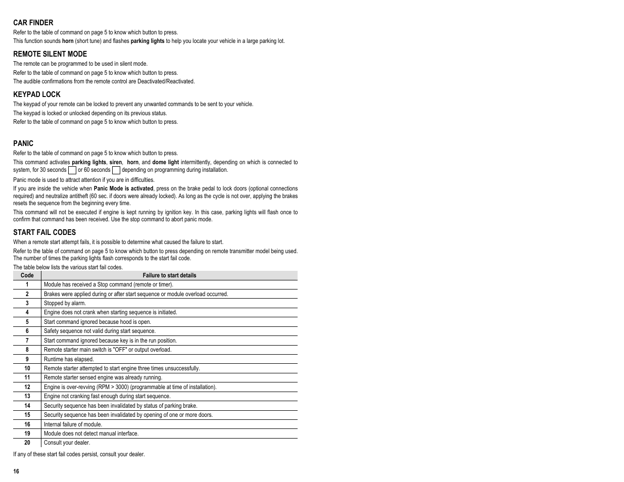 AstroStart 2504A User Manual | Page 18 / 20