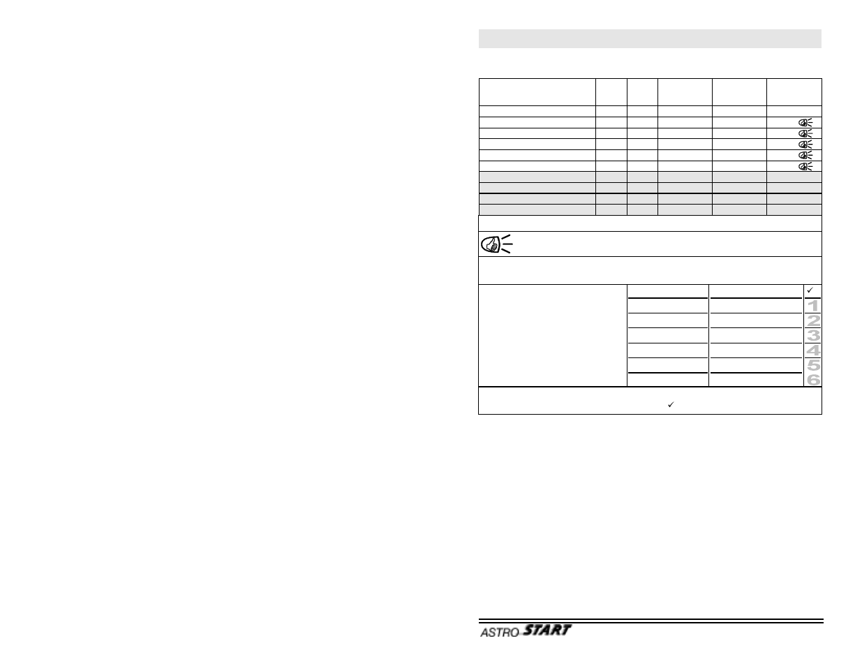 Rs-113 command codes, Start commands | AstroStart RS-113 User Manual | Page 5 / 12
