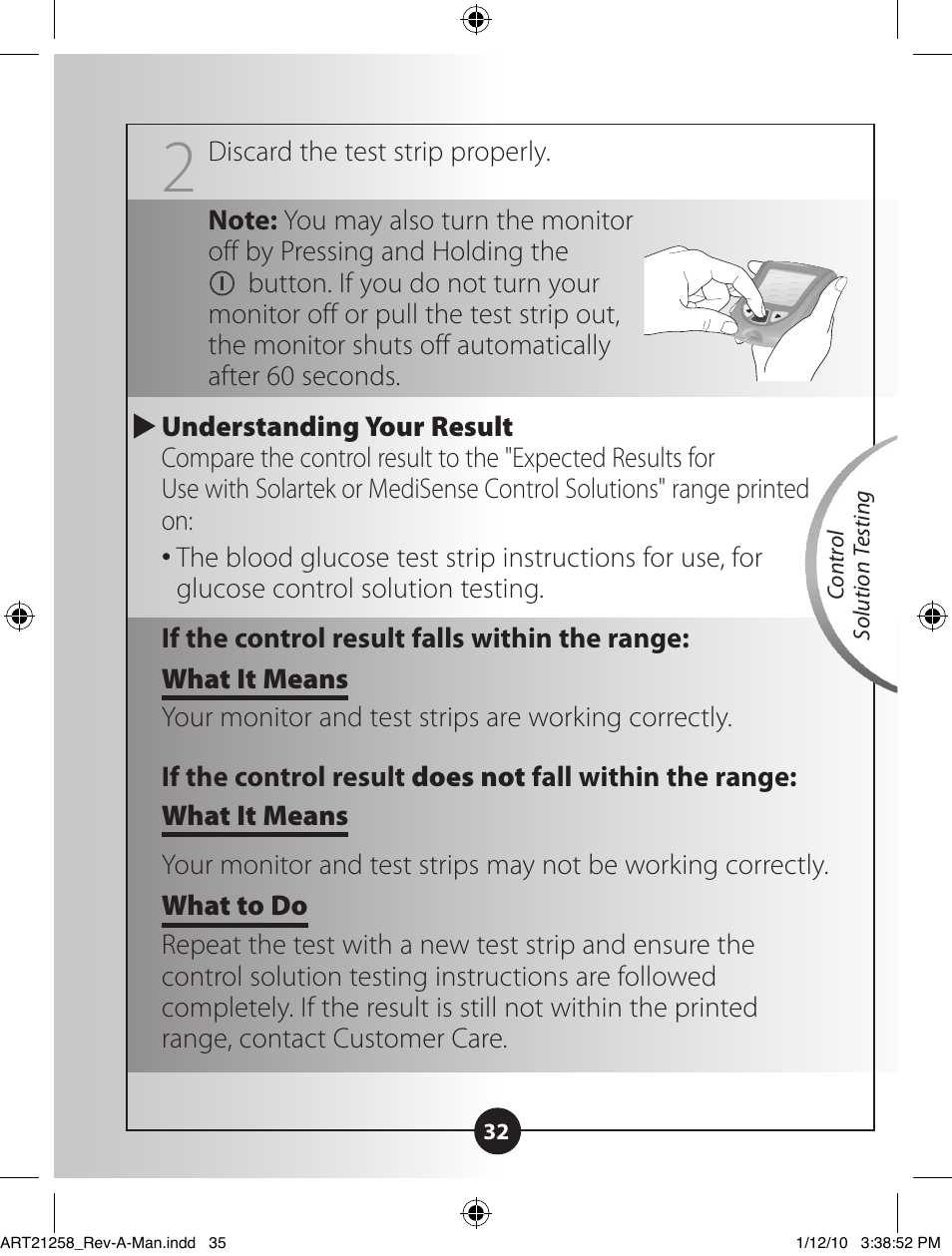 Abbott Diabetes Care Blood Glucose Monitoring System ART21258 User Manual | Page 36 / 53