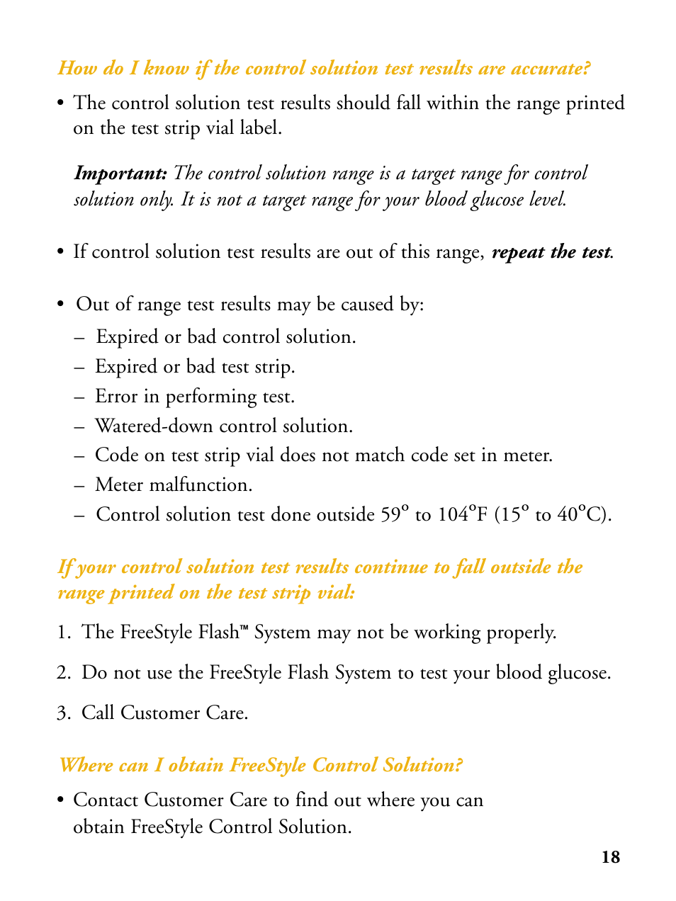 Abbott Diabetes Care FreeStyle Flash Blood Glucose Monitor User Manual | Page 21 / 69