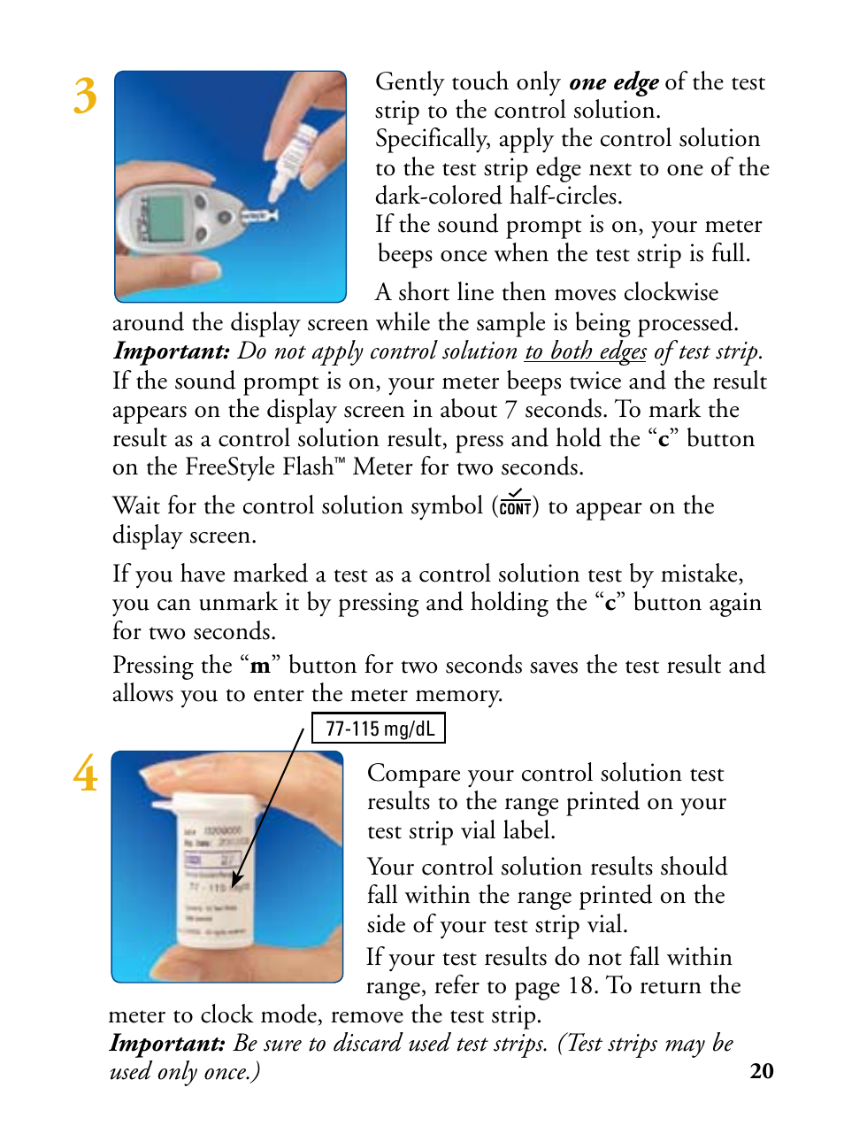 Abbott Diabetes Care FreeStyle Flash Blood Glucose Monitor User Manual | Page 23 / 69