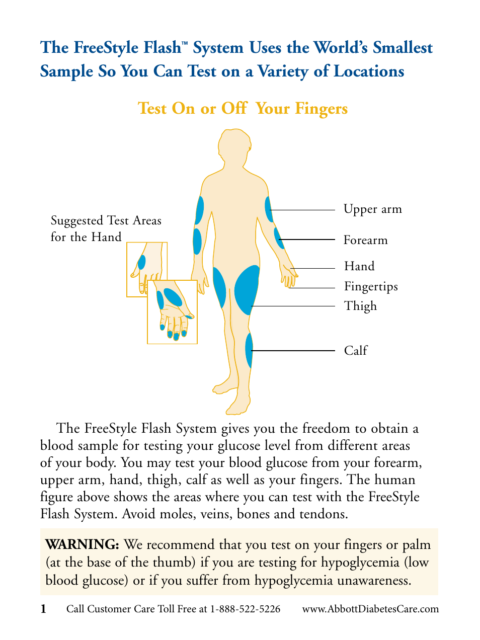 The freestyle flash | Abbott Diabetes Care FreeStyle Flash Blood Glucose Monitor User Manual | Page 4 / 69