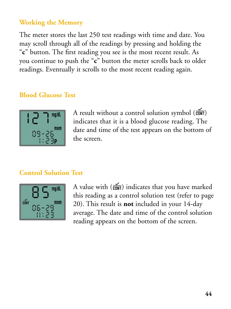 Abbott Diabetes Care FreeStyle Flash Blood Glucose Monitor User Manual | Page 47 / 69