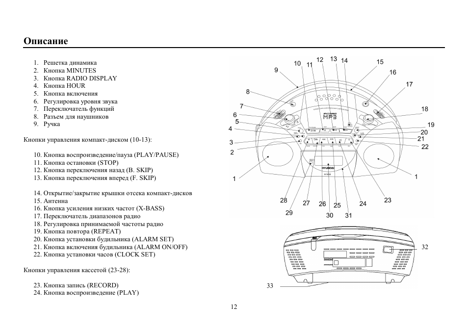 Hyundai H-1404 User Manual | Page 12 / 20