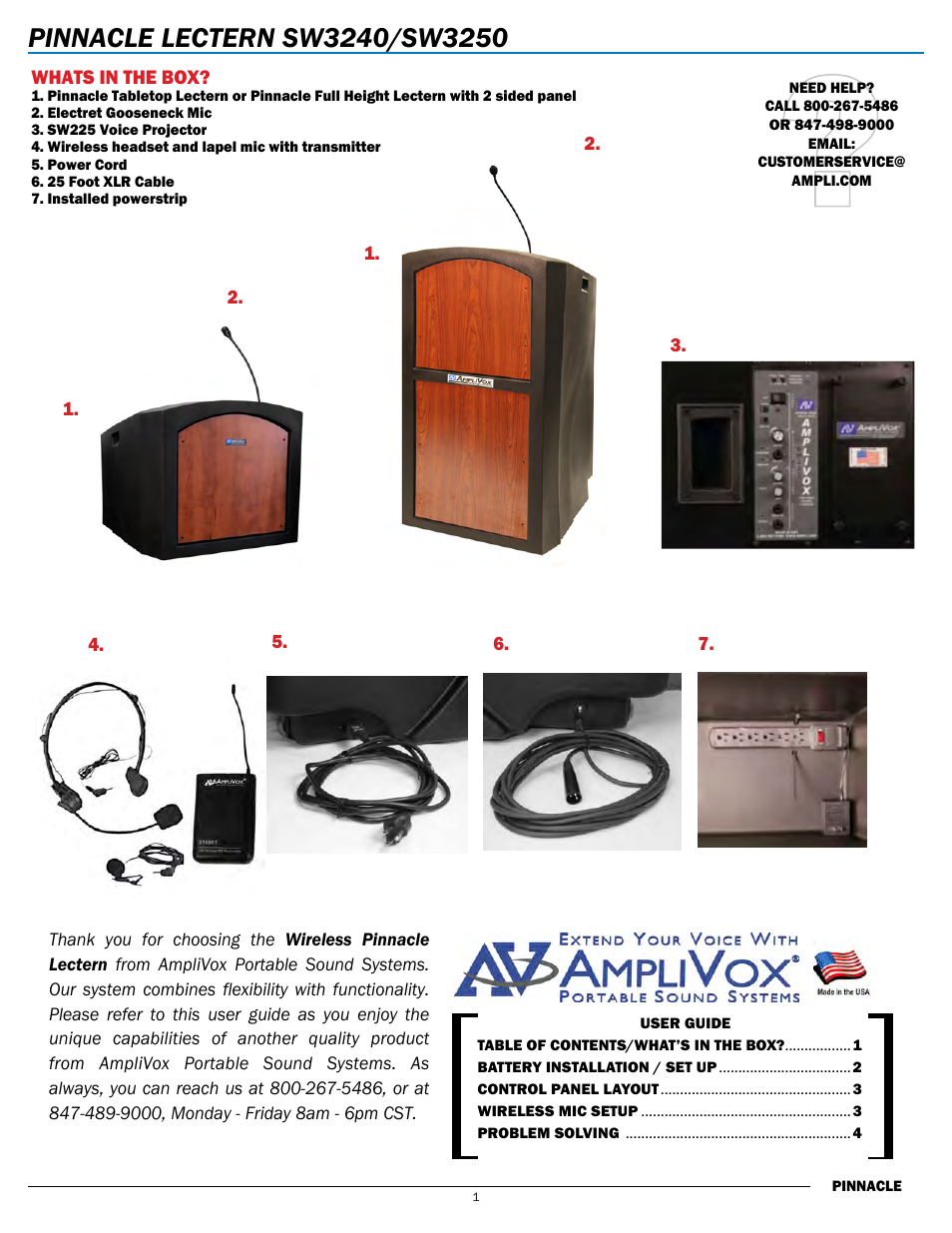 AmpliVox ST3240 User Manual | 4 pages