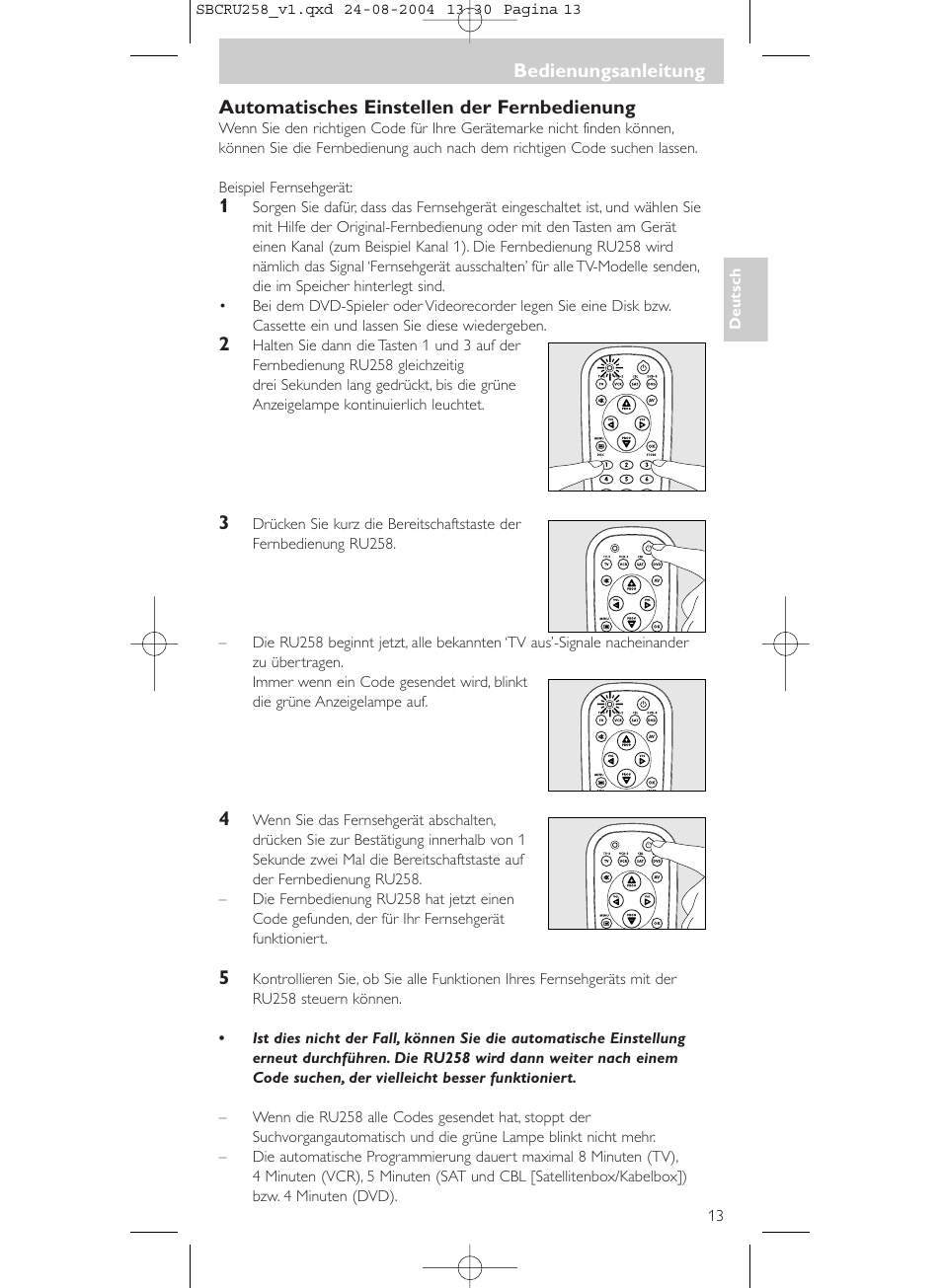 Philips Universal-Fernbedienung User Manual | Page 13 / 60