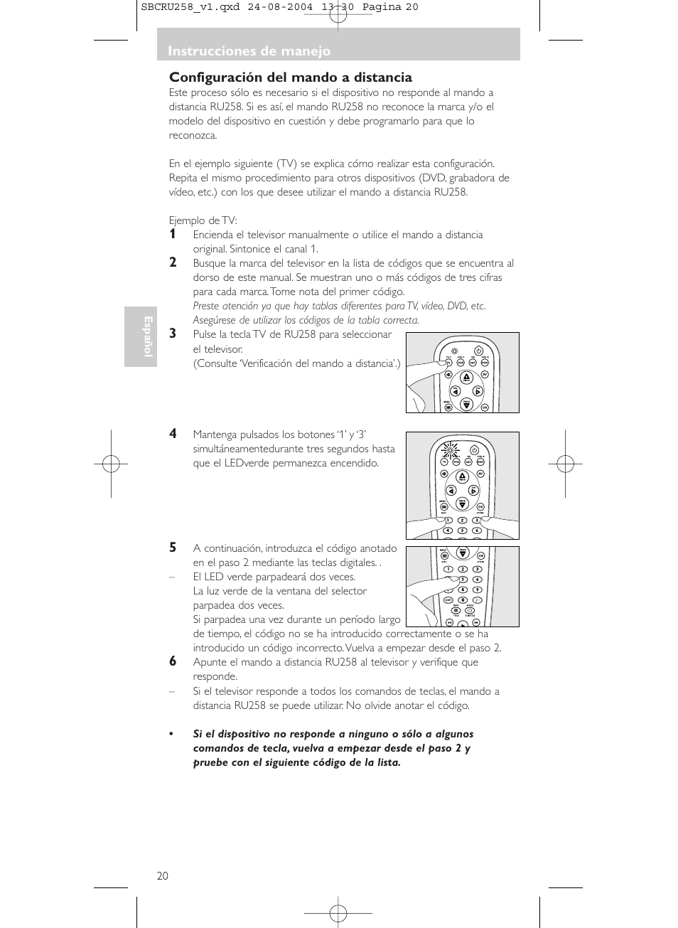 Philips Universal-Fernbedienung User Manual | Page 20 / 60