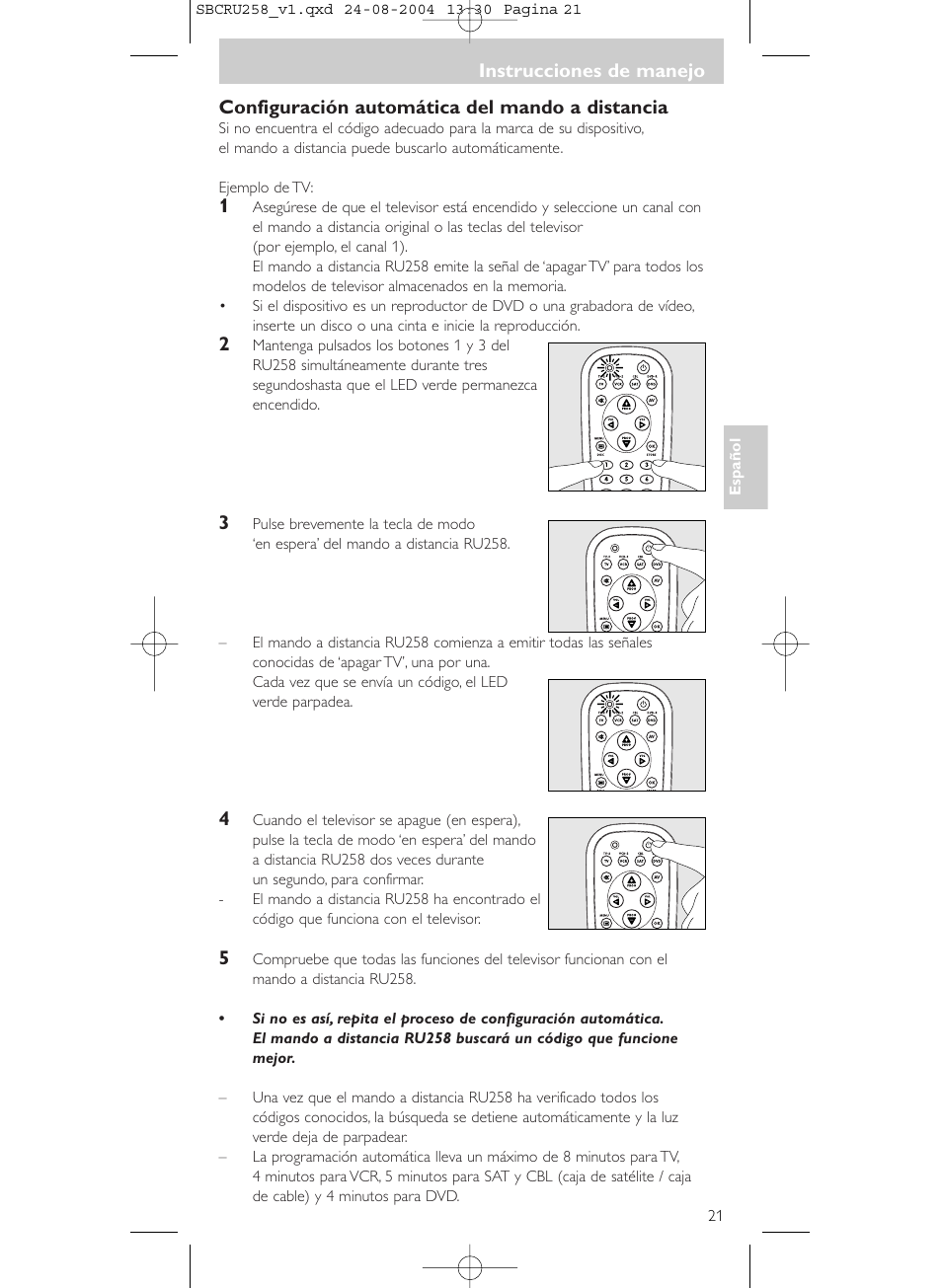 Philips Universal-Fernbedienung User Manual | Page 21 / 60