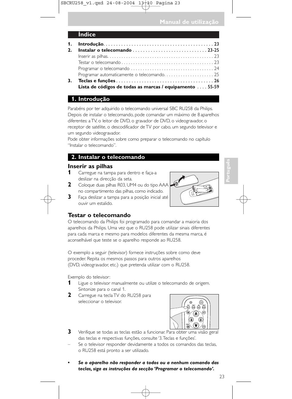 Philips Universal-Fernbedienung User Manual | Page 23 / 60