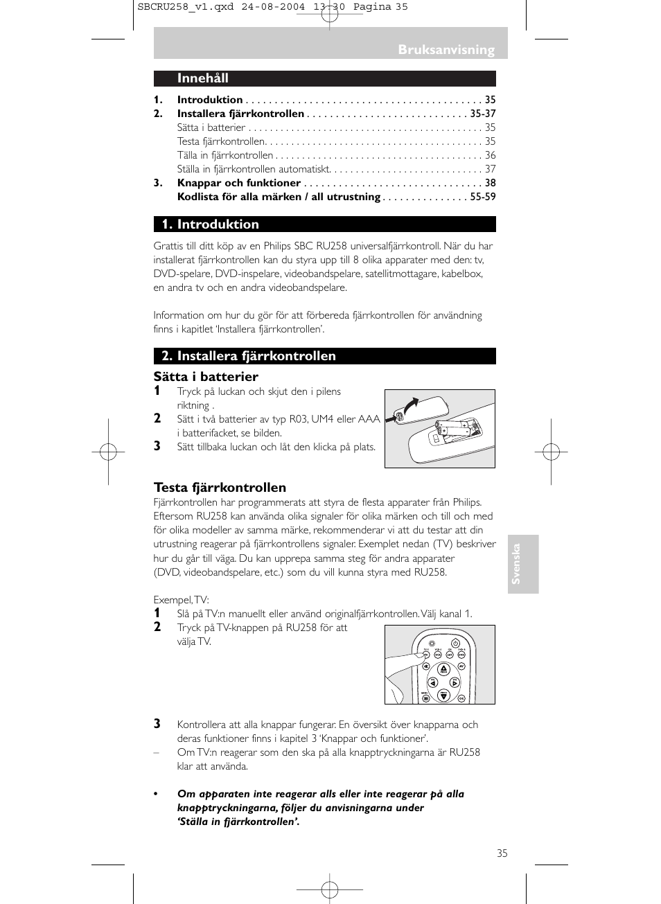 Philips Universal-Fernbedienung User Manual | Page 35 / 60