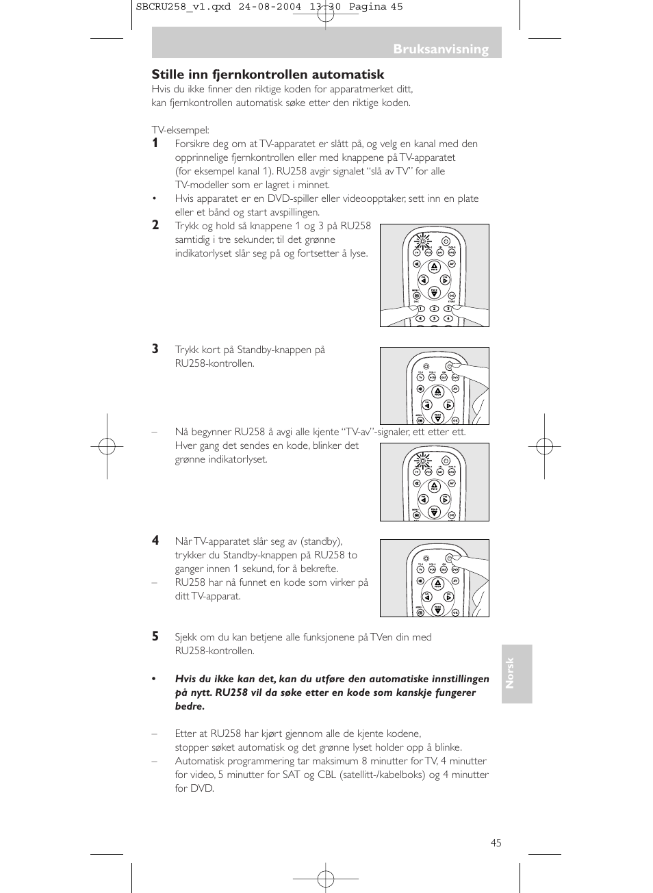 Philips Universal-Fernbedienung User Manual | Page 45 / 60