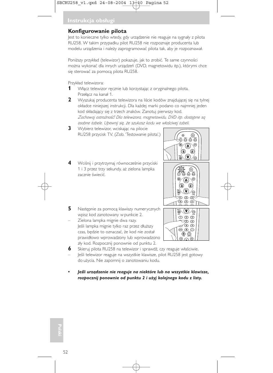 Philips Universal-Fernbedienung User Manual | Page 52 / 60