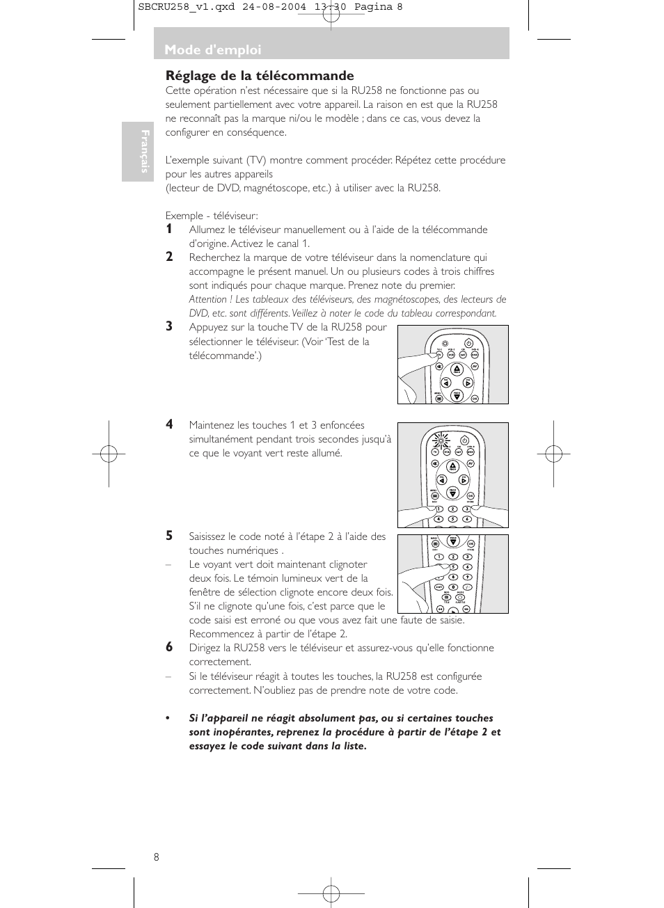 Philips Universal-Fernbedienung User Manual | Page 8 / 60