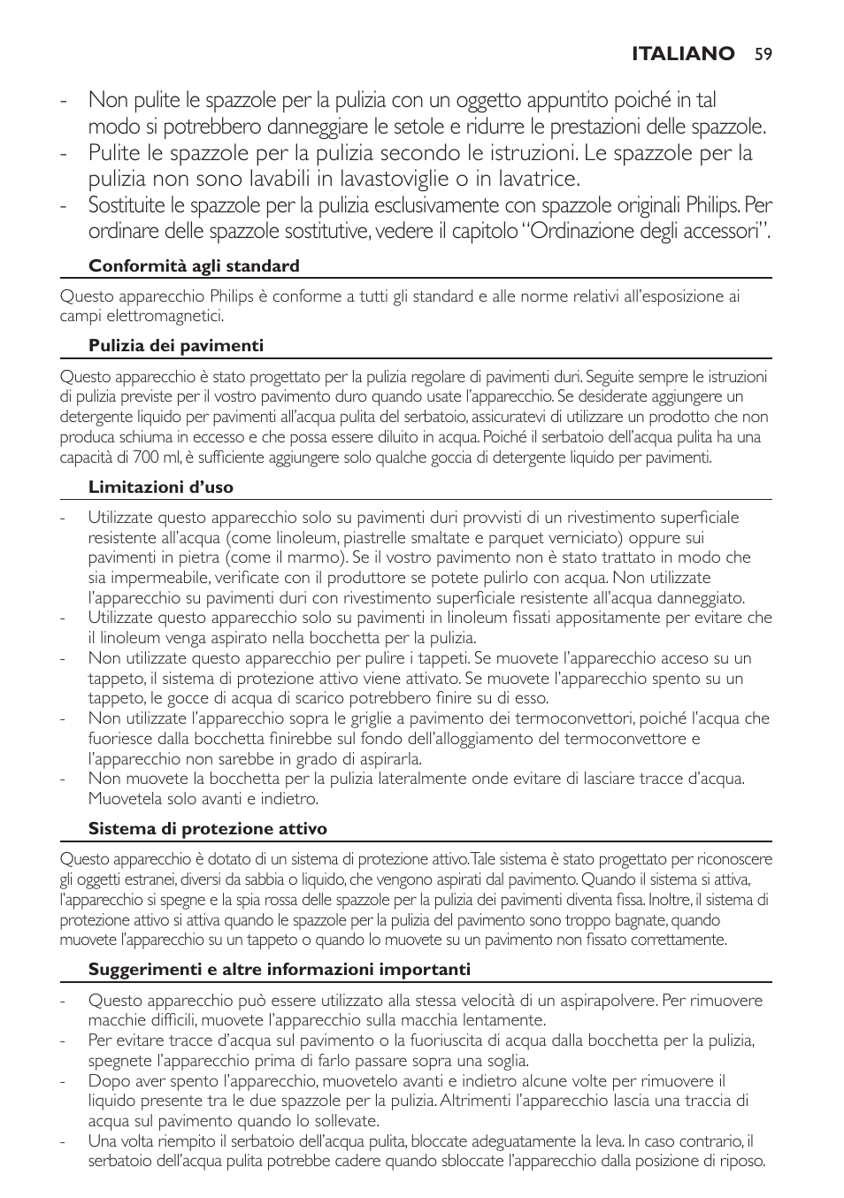 Philips AquaTrio Pro User Manual | Page 59 / 104