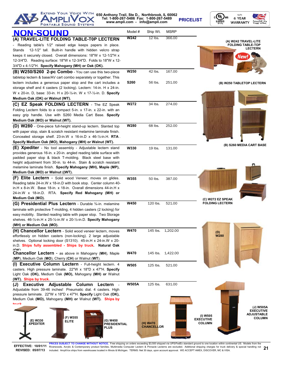 Non-sound | AmpliVox S805A User Manual | Page 21 / 36