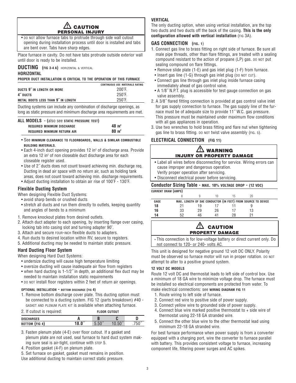 Ducting | Atwood Mobile Products Model 8940 User Manual | Page 3 / 7