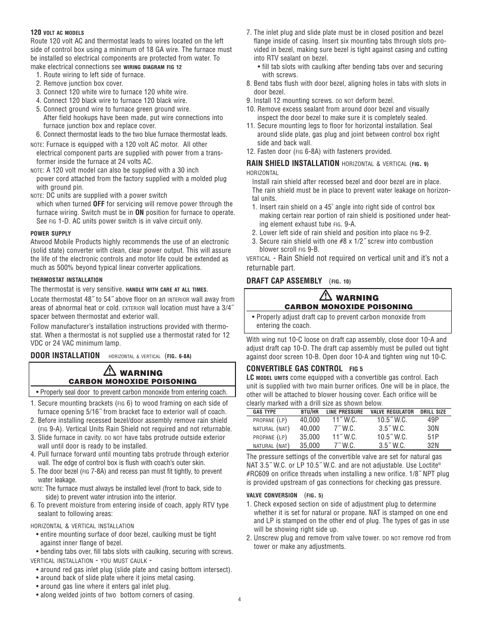 Atwood Mobile Products Model 8940 User Manual | Page 4 / 7