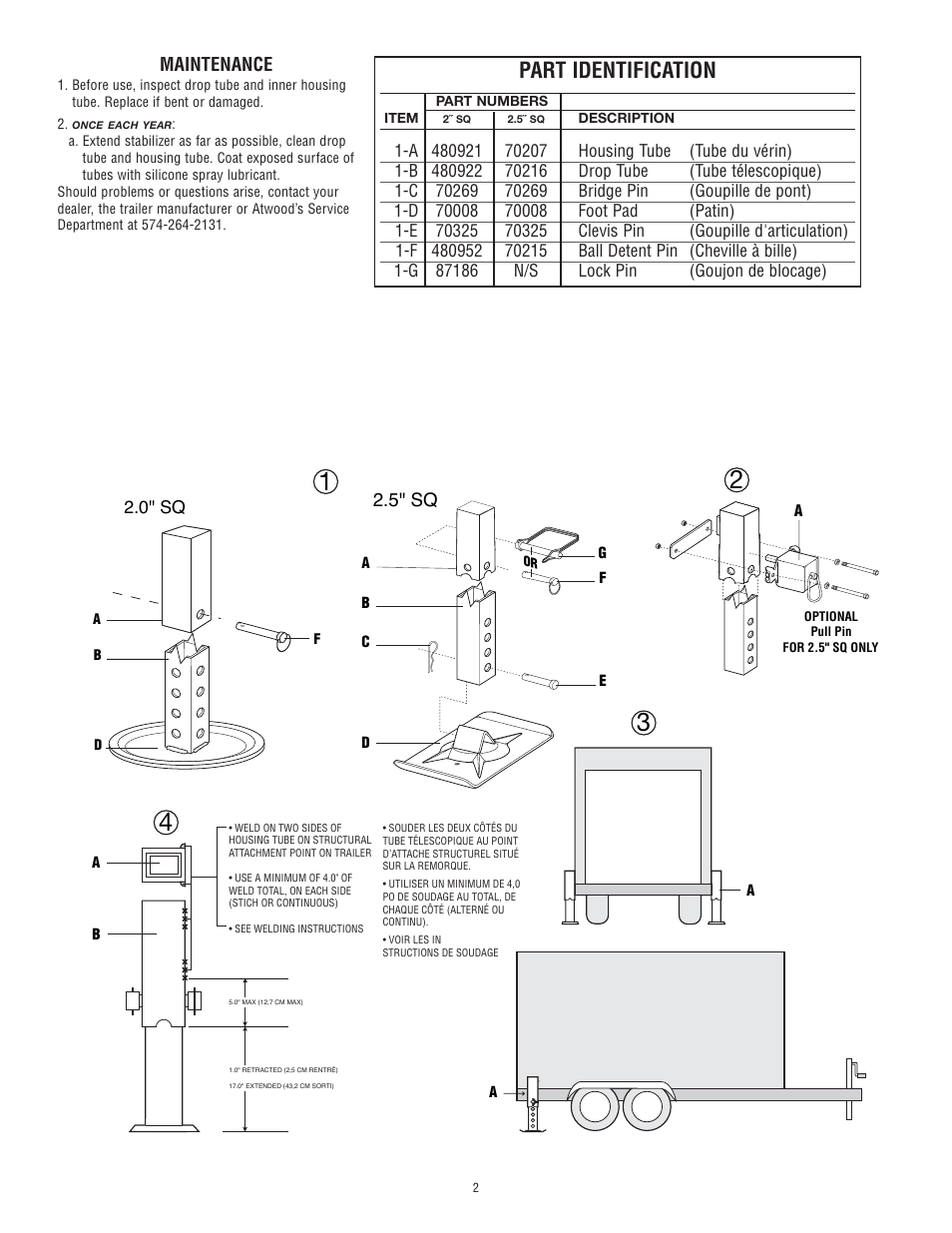Part identification | Atwood Mobile Products MPD 85810 User Manual | Page 2 / 3