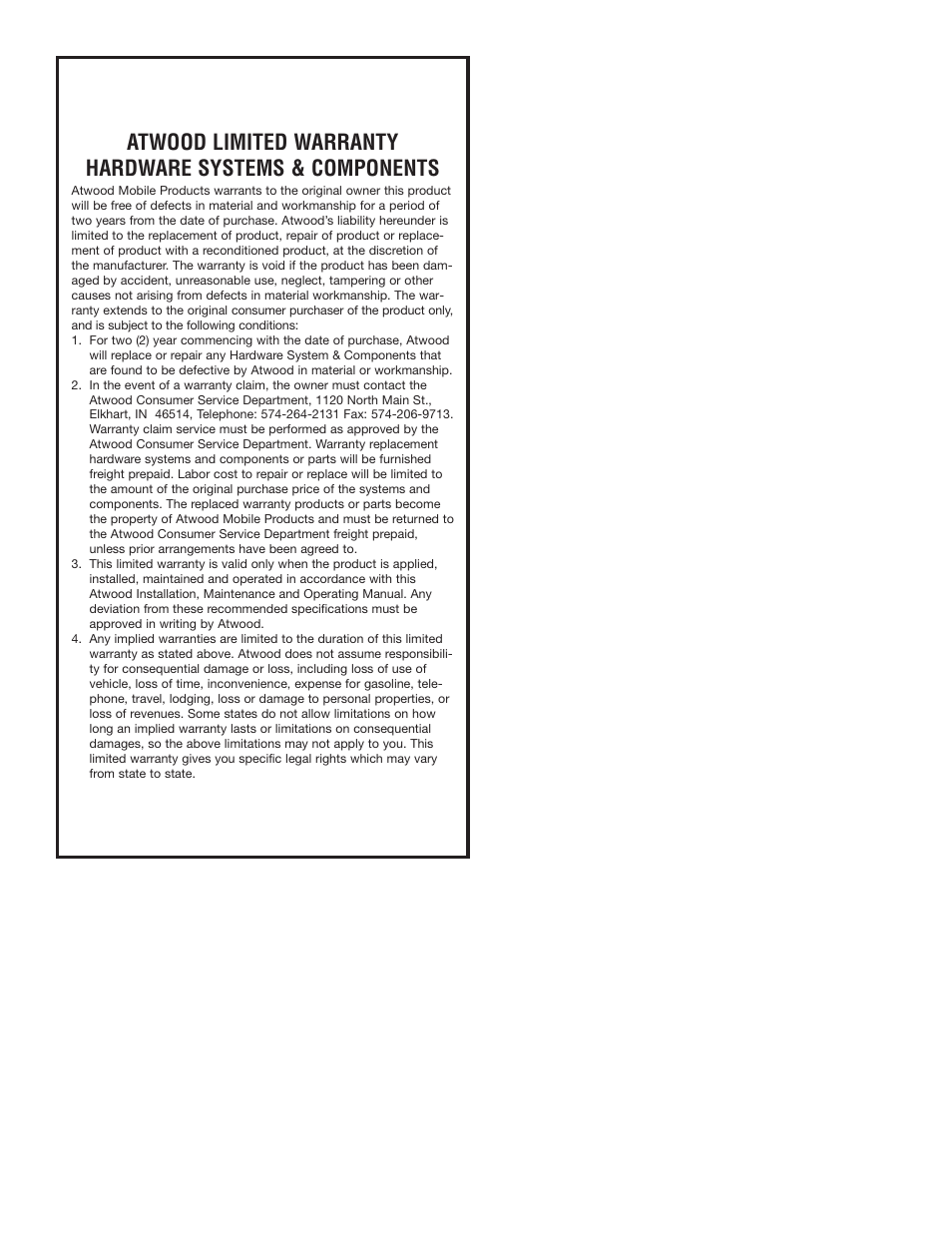 Atwood Mobile Products MPD 85810 User Manual | Page 3 / 3