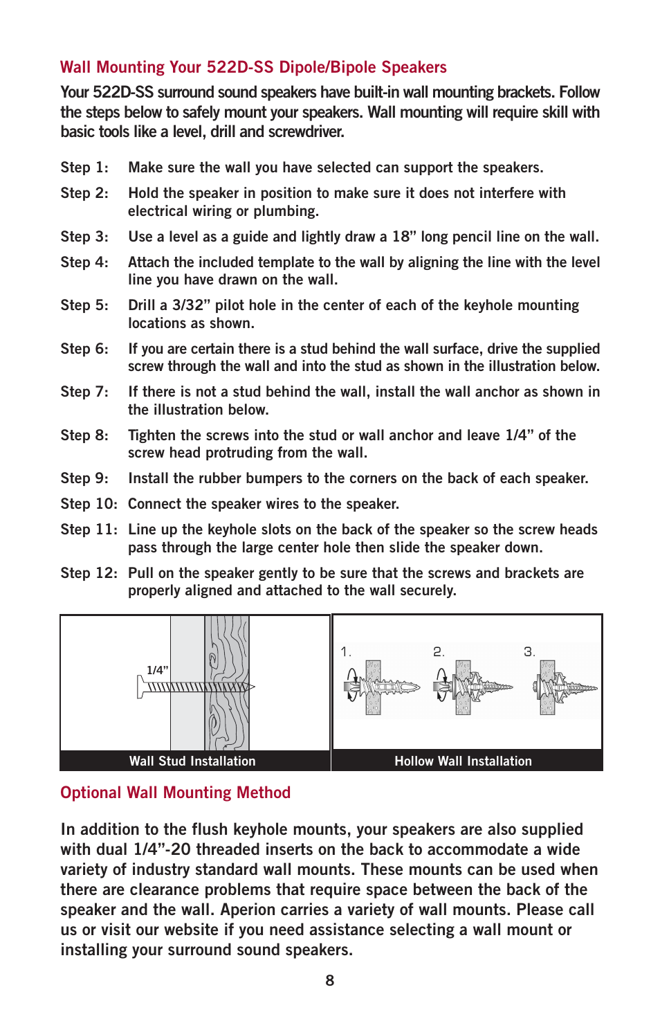 Aperion Audio Intimus Series User Manual | Page 10 / 21