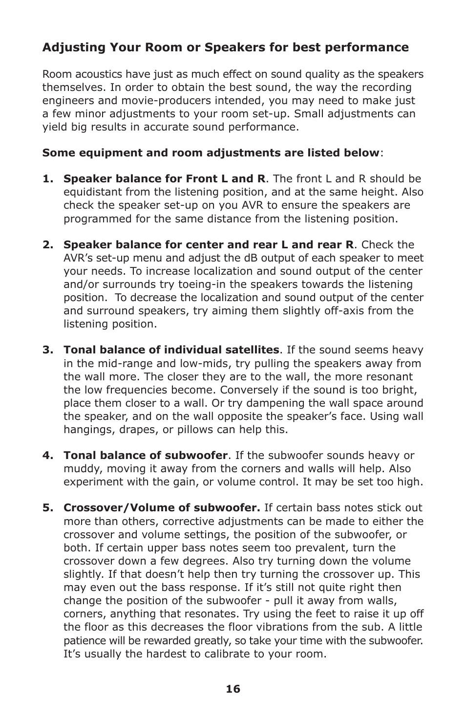Aperion Audio SW-12 User Manual | Page 19 / 23