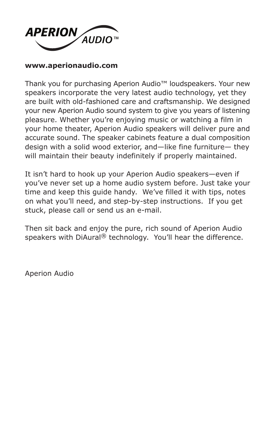 Aperion Audio SW-12 User Manual | Page 3 / 23