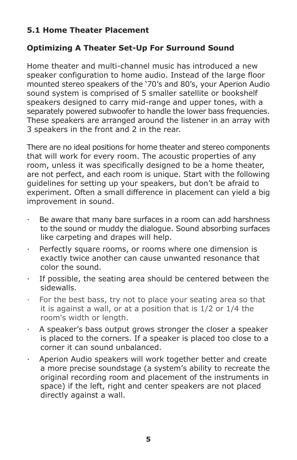 Aperion Audio SW-12 User Manual | Page 8 / 23