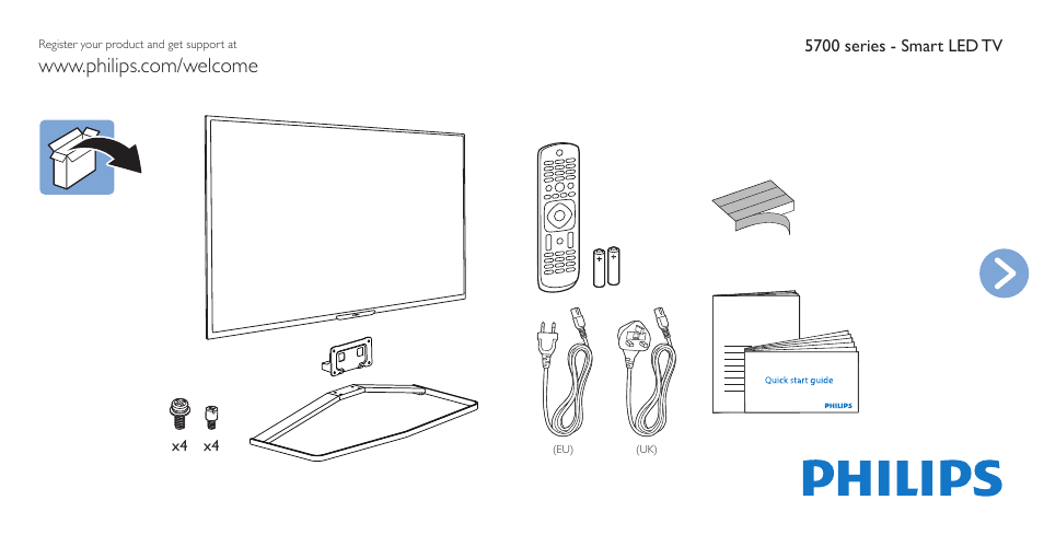 Philips 5000 series Flacher Smart Full HD-LED-Fernseher User Manual | 12 pages