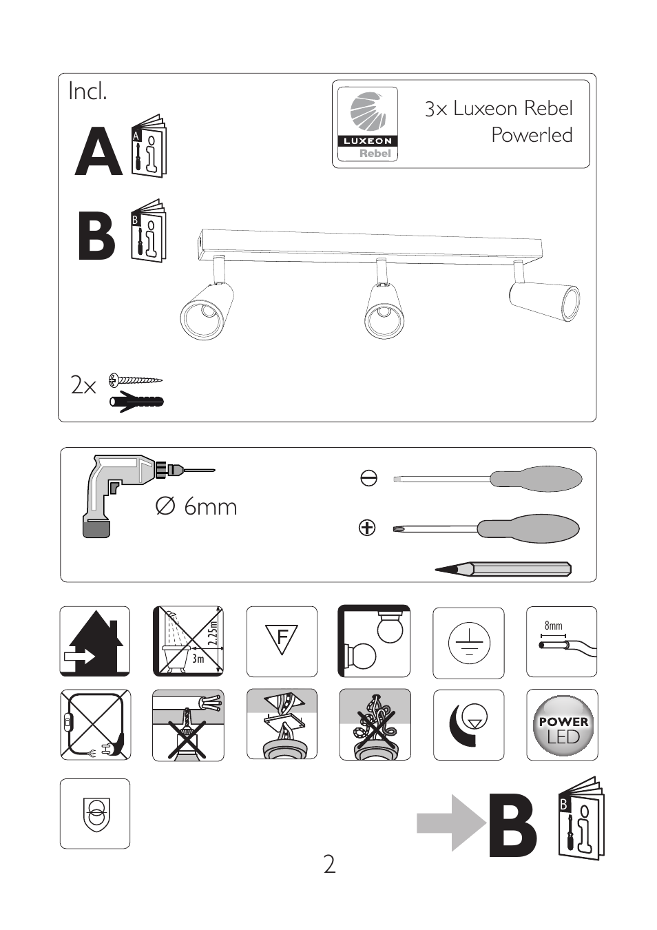 A i b i | Philips Ledino Spot User Manual | Page 2 / 8