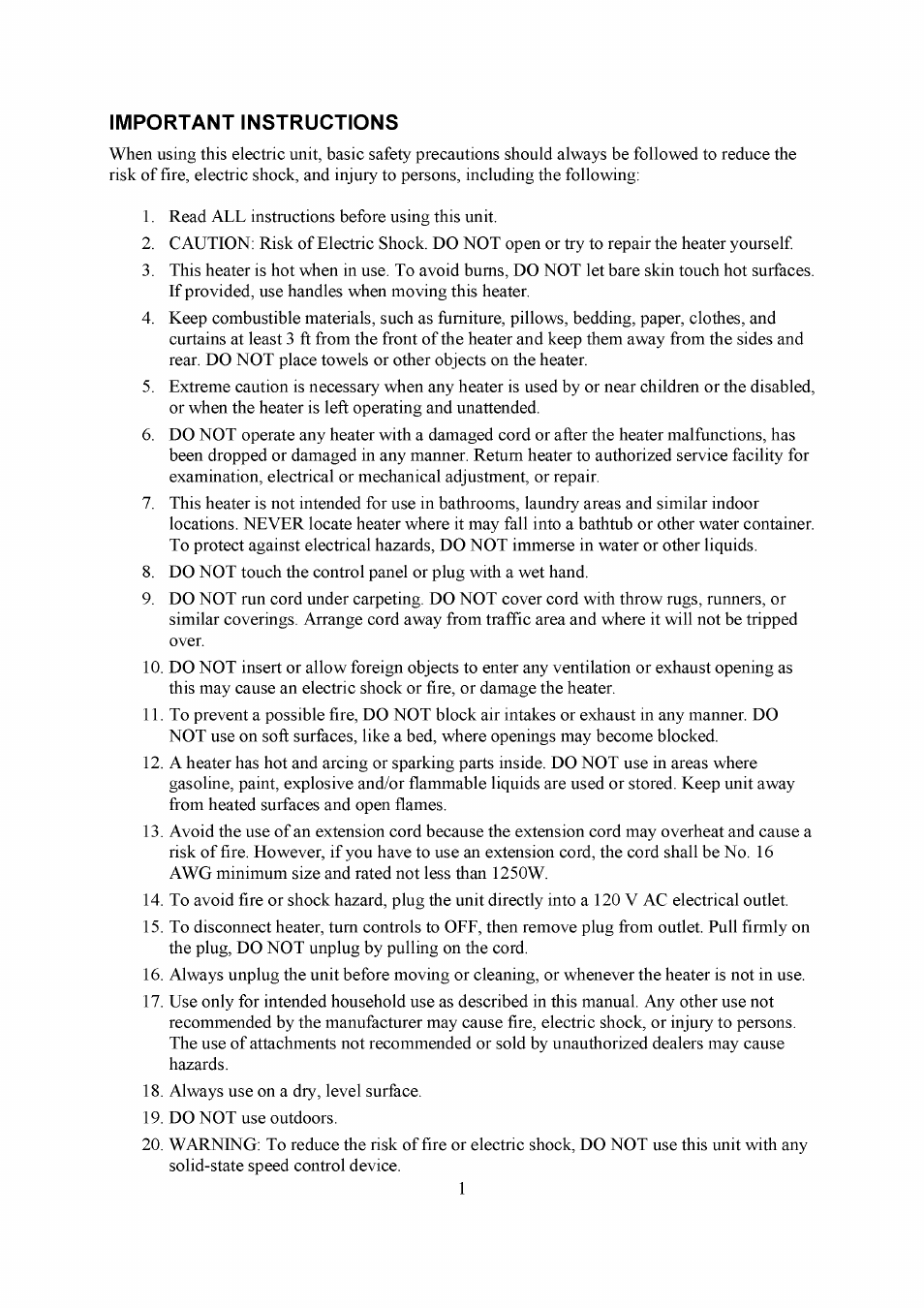 NewAir AH-320E User Manual | Page 2 / 7