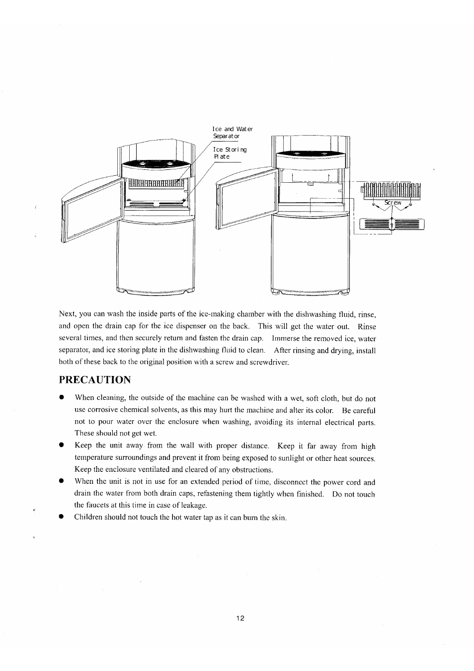 Precaution | NewAir AI-400 Series User Manual | Page 14 / 18
