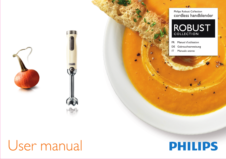 Philips Robust Collection Stabmixer User Manual | 36 pages