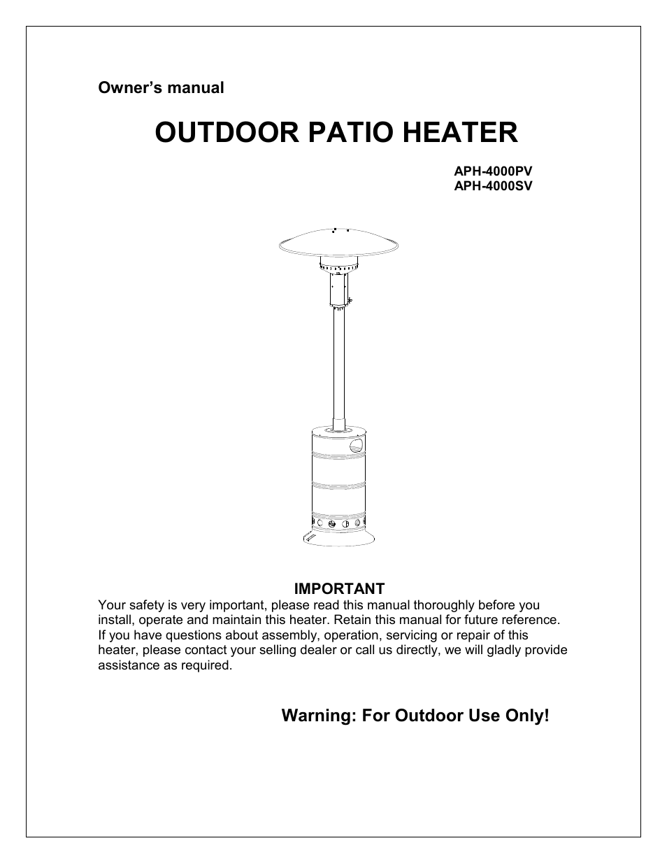 NewAir APH-4000PV User Manual | 15 pages