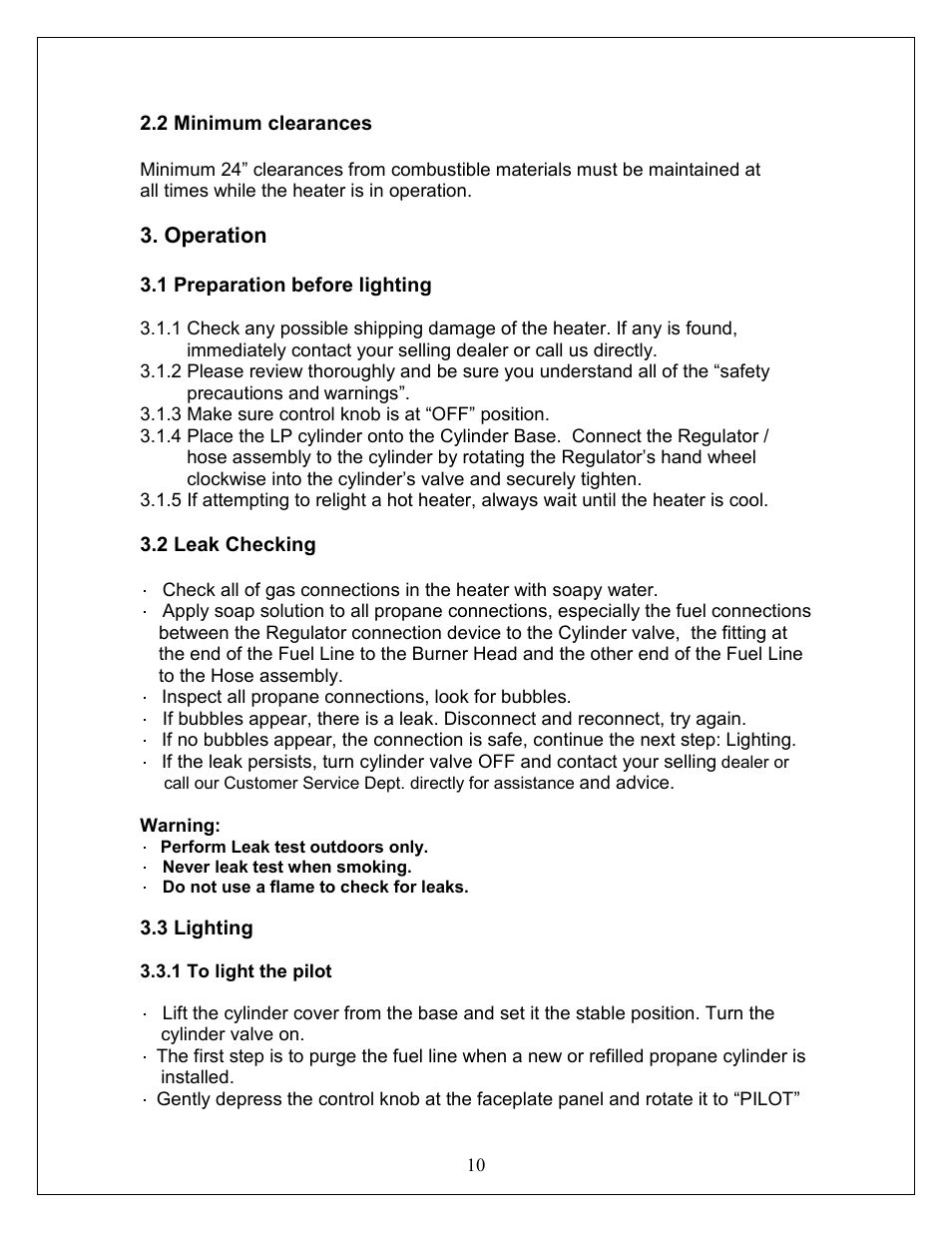 Operation | NewAir APH-4000PV User Manual | Page 10 / 15