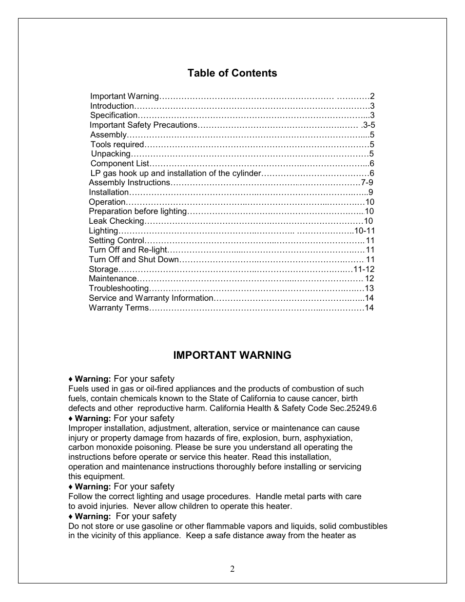 NewAir APH-4000PV User Manual | Page 2 / 15