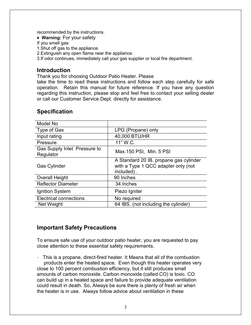 NewAir APH-4000PV User Manual | Page 3 / 15