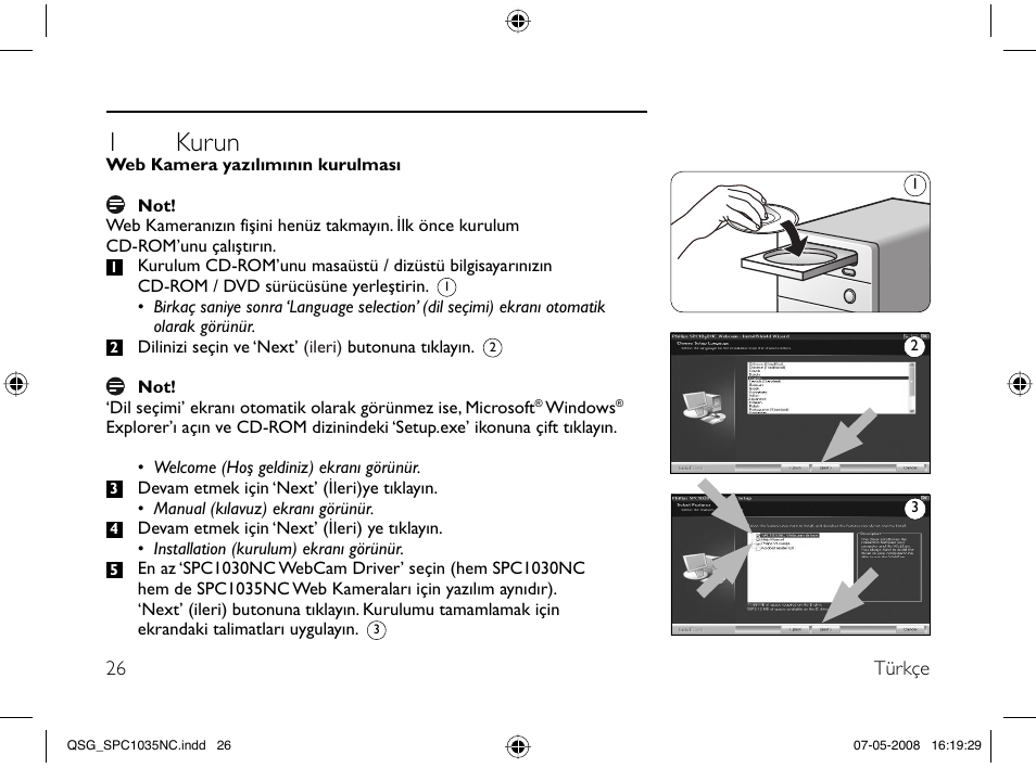 1 kurun | Philips Webcam User Manual | Page 26 / 32