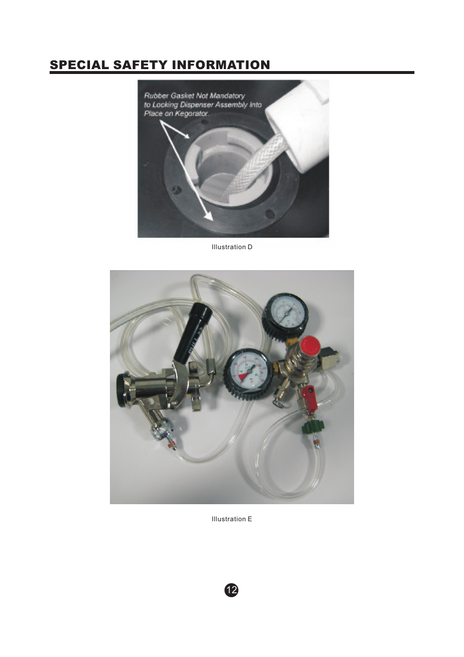 页 13, Special safety information | NewAir Kegerator AK-200 User Manual | Page 13 / 17