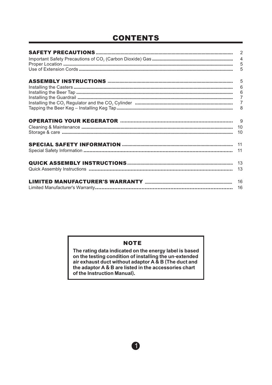 NewAir Kegerator AK-200 User Manual | Page 2 / 17