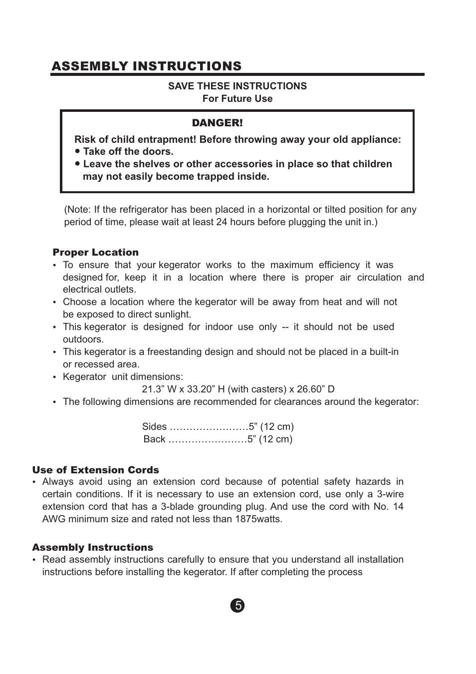 Assembly instructions | NewAir Kegerator AK-200 User Manual | Page 6 / 17