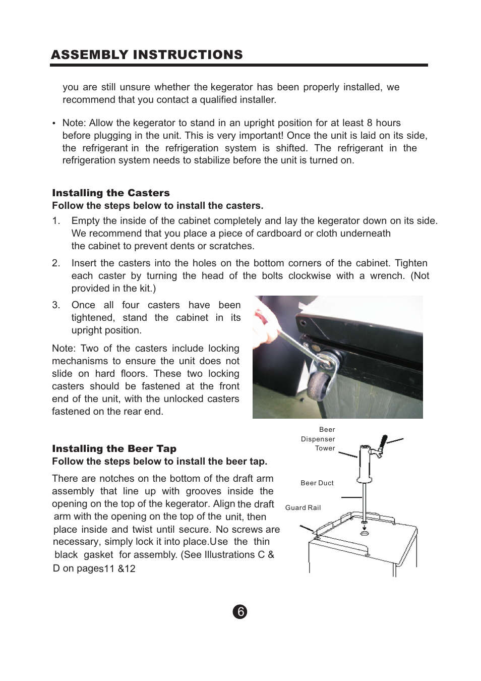 Assembly instructions | NewAir Kegerator AK-200 User Manual | Page 7 / 17