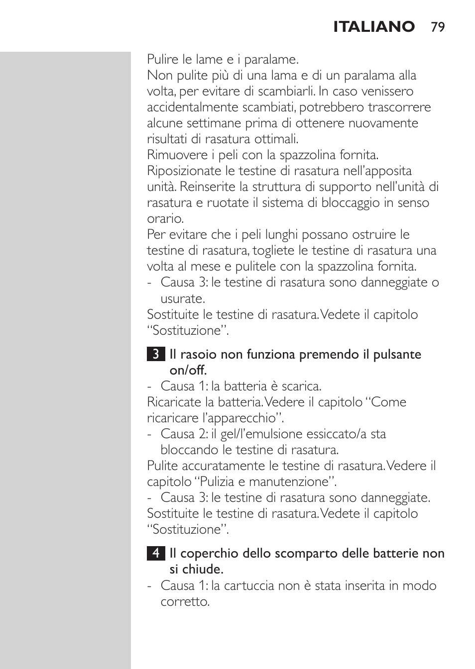 Philips NIVEA FOR MEN Rasierer User Manual | Page 77 / 124