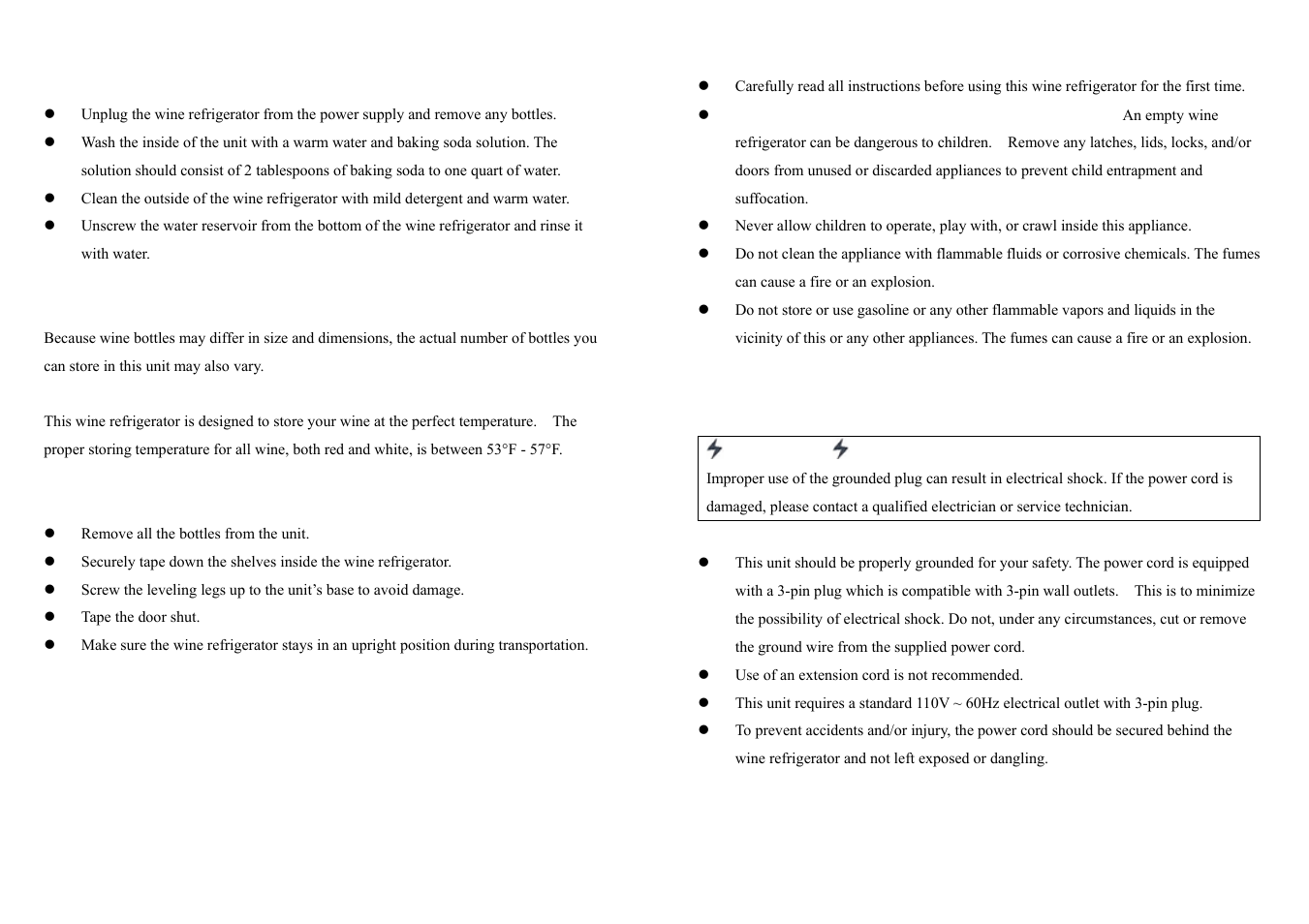 NewAir AW-121E User Manual | Page 3 / 4