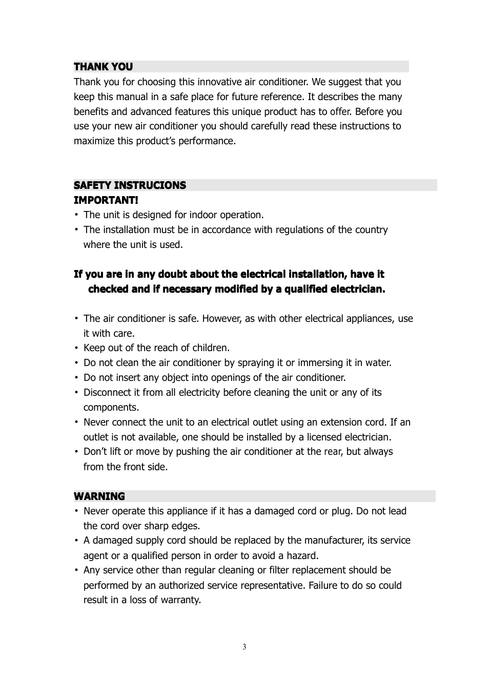 NewAir ACP-1400E User Manual | Page 3 / 16